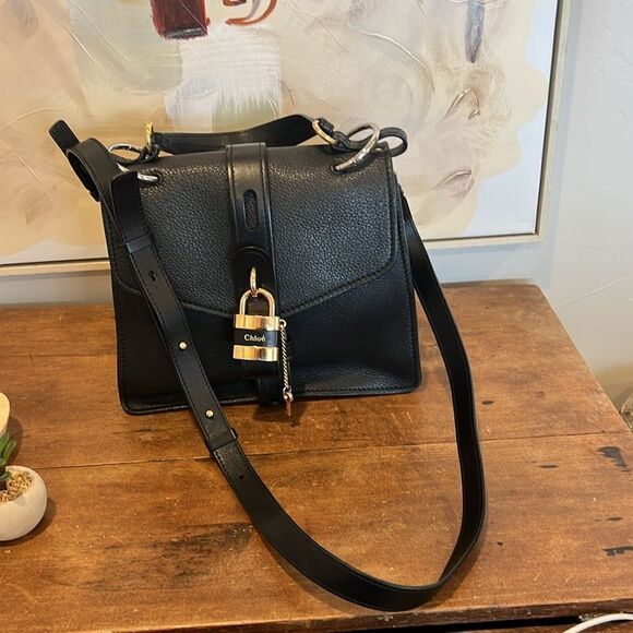 Chloe Aby Medium Leather Shoulder Bag - Picture 8 of 16